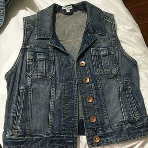 Express Denim Vest Size: Medium